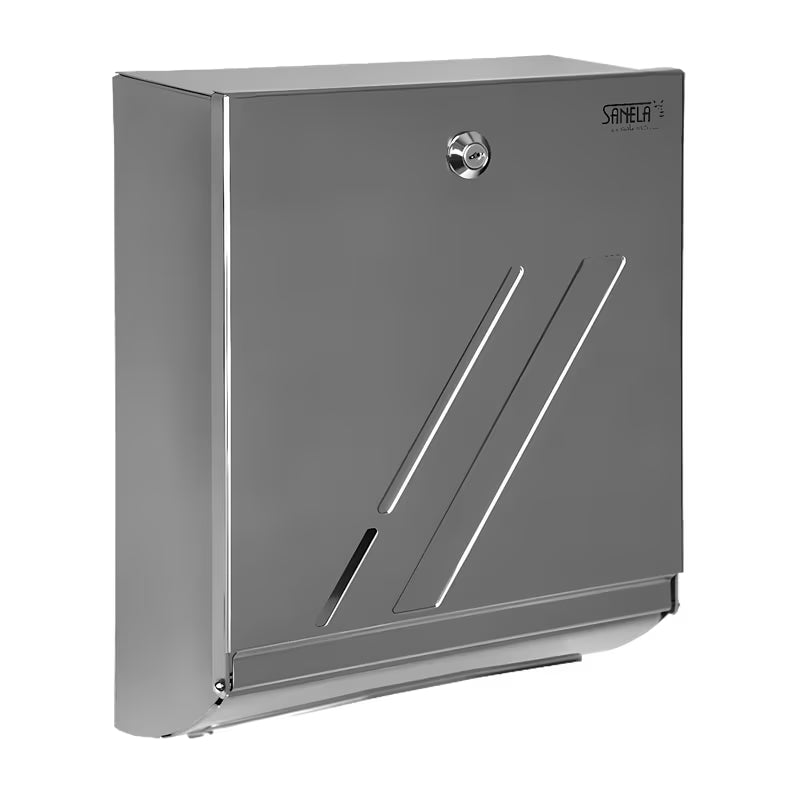 Nehrđajući dispenser za papirnate brisače Sanela s mat površinom