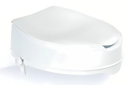 Bijelo povišeno WC deska Ridder od polipropilena pro za udobnije sjedenje i ustajanje