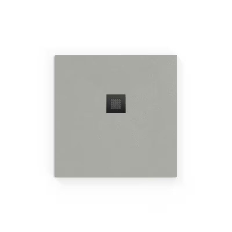 Kvadratna tuš kad SAT Alek 90x90 cm iz litega marmorja v barvi gris