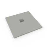 Kvadratna tuš kad SAT Alek 90x90 cm iz litega marmorja v barvi gris