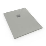 Siva pravokotna tuš kad SAT Alek od lijevanog mramora 120x90 cm