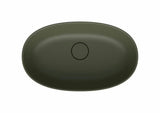 Zelen umivalnik na ploščo SAT Aula 60x36 cm iz litega marmorja brez preliva