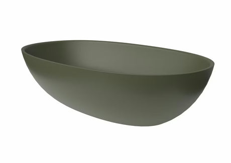 Zelen umivalnik na ploščo SAT Aula 60x36 cm iz litega marmorja brez preliva