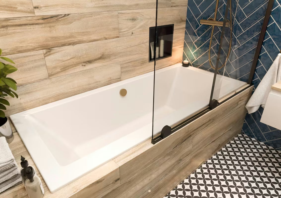 Ugradbena polica SAT Aurum u mat crnoj boji od nehrđajućeg čelika 304 pro kupaonicu