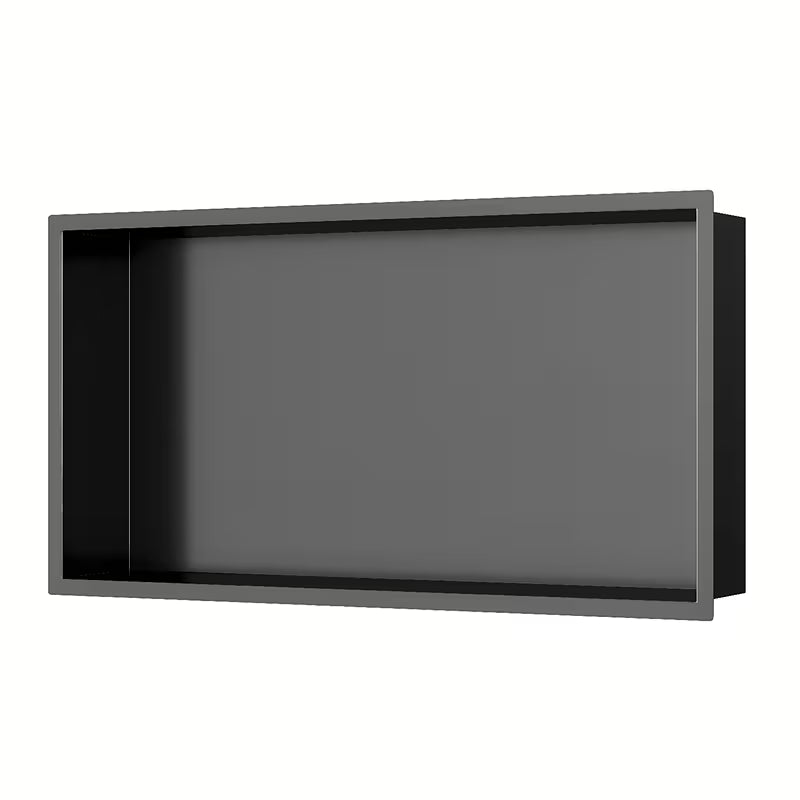 Tuš niša SAT Aurum iz nerjavečega jekla 304 v barvi gun metal z okvirjem