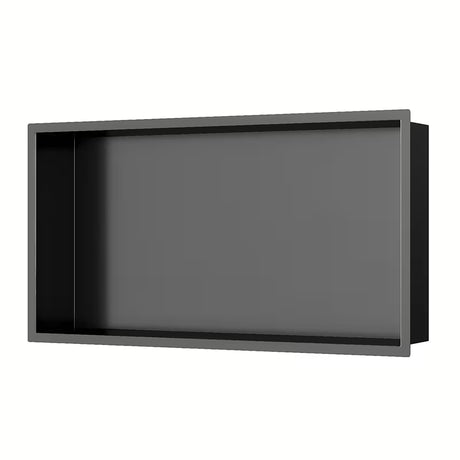 Tuš niša SAT Aurum iz nerjavečega jekla 304 v barvi gun metal z okvirjem