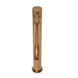 Visoka enoročna armatura za umivalnik SAT Aurum v površini rose gold brushed z okroglim dizajnom