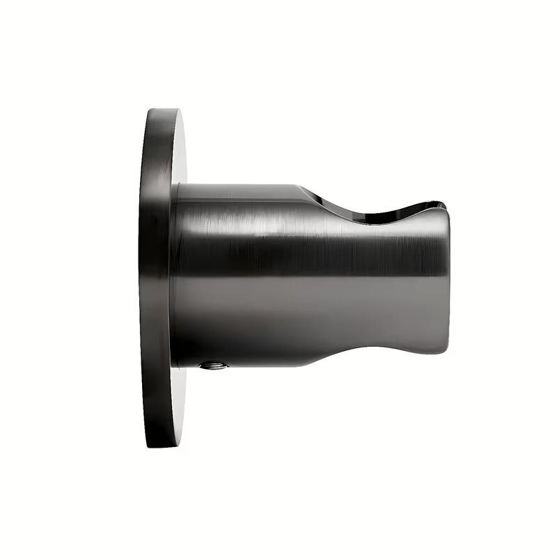 Fiksni nosilec tuš ročke SAT Aurum z okroglim dizajnom v brušeni izvedbi gun metal.