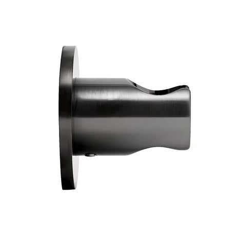 Fiksni nosilec tuš ročke SAT Aurum z okroglim dizajnom v brušeni izvedbi gun metal.