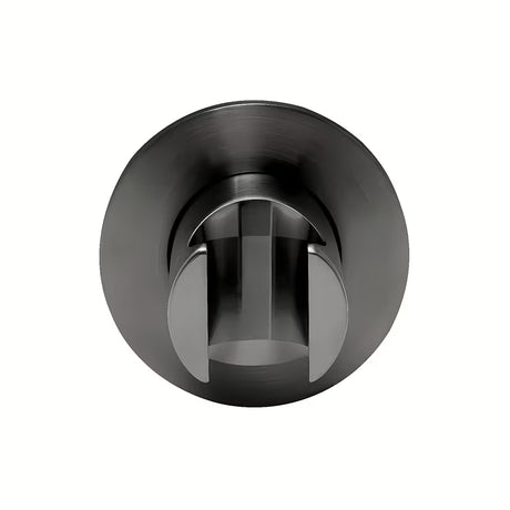 Fiksni nosilec tuš ročke SAT Aurum z okroglim dizajnom v brušeni izvedbi gun metal.