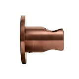 Fiksni nosilec tuš ročke SAT Aurum v površinski obdelavi rose gold brushed z okroglo obliko pro za stensko montažo.