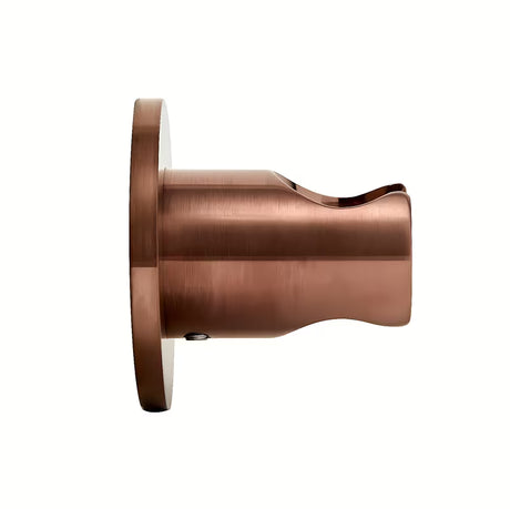 Fiksni nosilec tuš ročke SAT Aurum v površinski obdelavi rose gold brushed z okroglo obliko pro za stensko montažo.