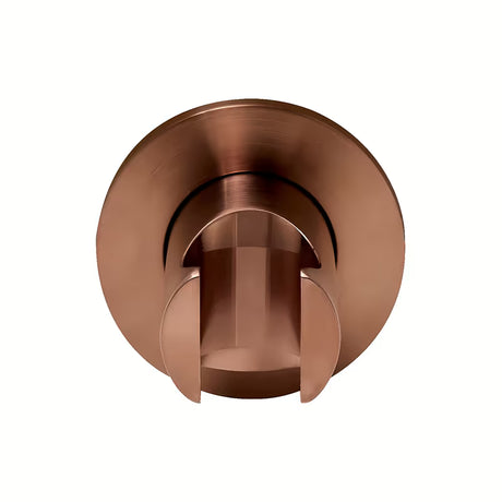 Fiksni nosilec tuš ročke SAT Aurum v površinski obdelavi rose gold brushed z okroglo obliko pro za stensko montažo.