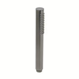 Ročna prha SAT Aurum v brušeni površinski obdelavi gun metal z okroglim minimalističnim dizajnom.