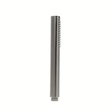 Ročna prha SAT Aurum v brušeni površinski obdelavi gun metal z okroglim minimalističnim dizajnom.