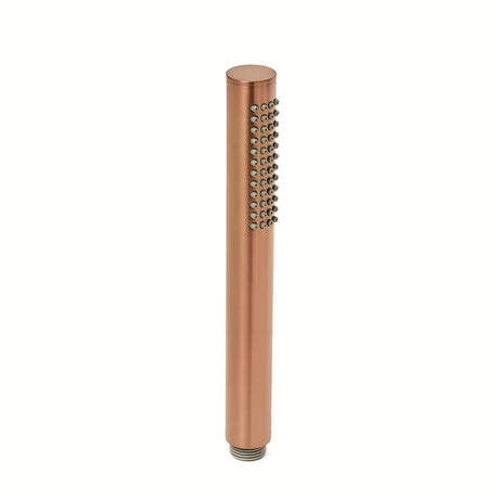 Ročna prha SAT Aurum v izvedbi rose gold brushed z okroglim dizajnom in ergonomskim ročajem.