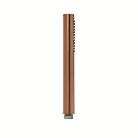Ročna prha SAT Aurum v izvedbi rose gold brushed z okroglim dizajnom in ergonomskim ročajem.