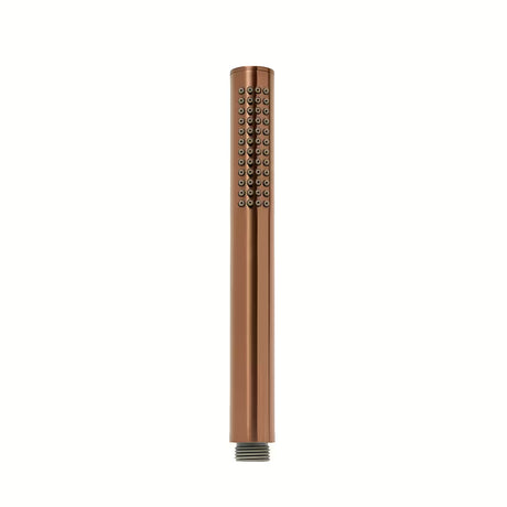 Ročna prha SAT Aurum v izvedbi rose gold brushed z okroglim dizajnom in ergonomskim ročajem.