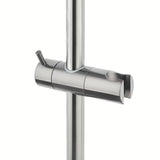 Tušni sistem SAT Aurum s termostatsko armaturo v brušeni gun metal izvedbi z nadglavno in ročno prho.