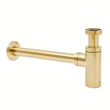 Sifon za Umivalnik SAT Aurum u sjajnoj zlatnoj boji, okruglog dizajna i s priključkom DN32