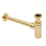 Sifon za Umivalnik SAT Aurum u sjajnoj zlatnoj boji, okruglog dizajna i s priključkom DN32