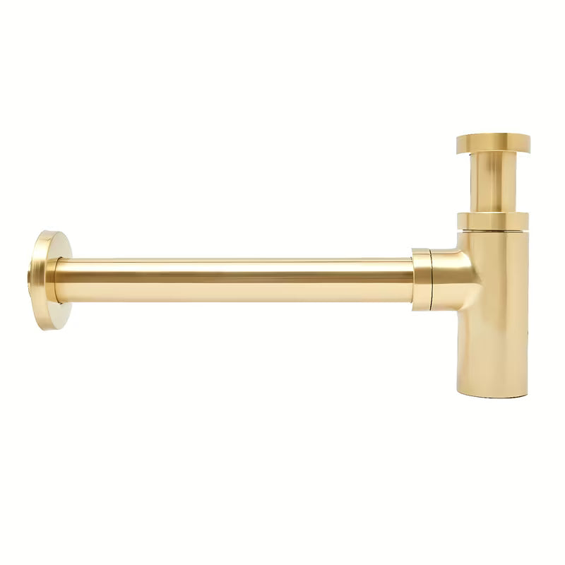 Sifon za Umivalnik SAT Aurum u sjajnoj zlatnoj boji, okruglog dizajna i s priključkom DN32