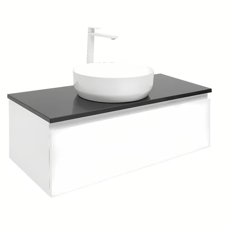 Bela viseča kopalniška omarica SAT B-Way 1 s pokrivno ploščo, 99x45x30 cm