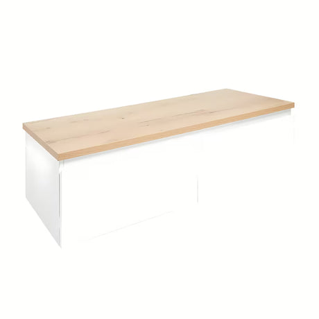 Viseča kopalniška omarica SAT B-Way 1 s pokrivno ploščo v beli sijajni izvedbi, 119x30x45 cm