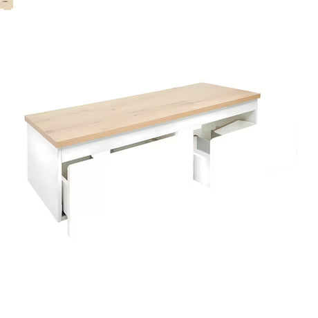 Viseča kopalniška omarica SAT B-Way 1 s pokrivno ploščo v beli sijajni izvedbi, 119x30x45 cm