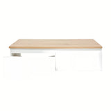 Viseča kopalniška omarica SAT B-Way 1 s pokrivno ploščo v beli sijajni izvedbi, 119x30x45 cm