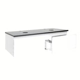 Viseča kopalniška omarica SAT B-Way 1 v beli sijajni izvedbi s pokrivno ploščo 119x45x30 cm