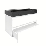 Viseča kopalniška omarica z umivalnikom SAT B-Way 1 v sijajni beli barvi 99x50x45 cm
