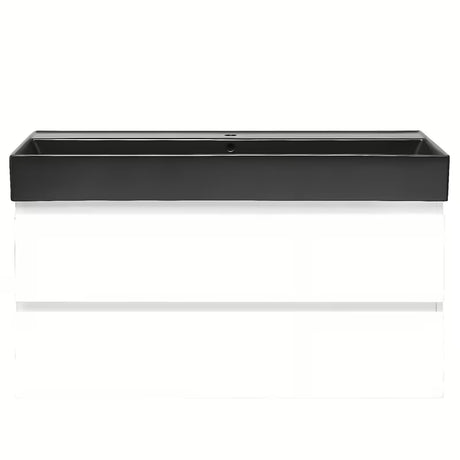 Viseča kopalniška omarica z umivalnikom SAT B-Way 1 v sijajni beli barvi 99x50x45 cm