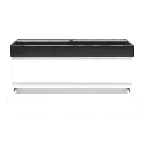 Viseča kopalniška omarica z umivalnikom SAT B-Way 1 v sijajni beli barvi 99x50x45 cm