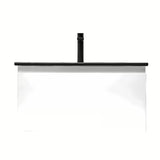 Viseča kopalniška omarica z umivalnikom SAT B-Way 1 v sijajni beli barvi 59x45x30 cm