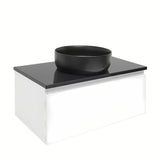 Viseča kopalniška omarica SAT B-Way 1 v beli barvi s sijajno površino in pokrivno ploščo