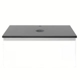 Viseča kopalniška omarica SAT B-Way 1 v beli barvi s sijajno površino in pokrivno ploščo