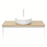 Viseča kopalniška omarica SAT B-Way 1 99x45x30 cm u bijelom sjaju s pokrivno ploščo