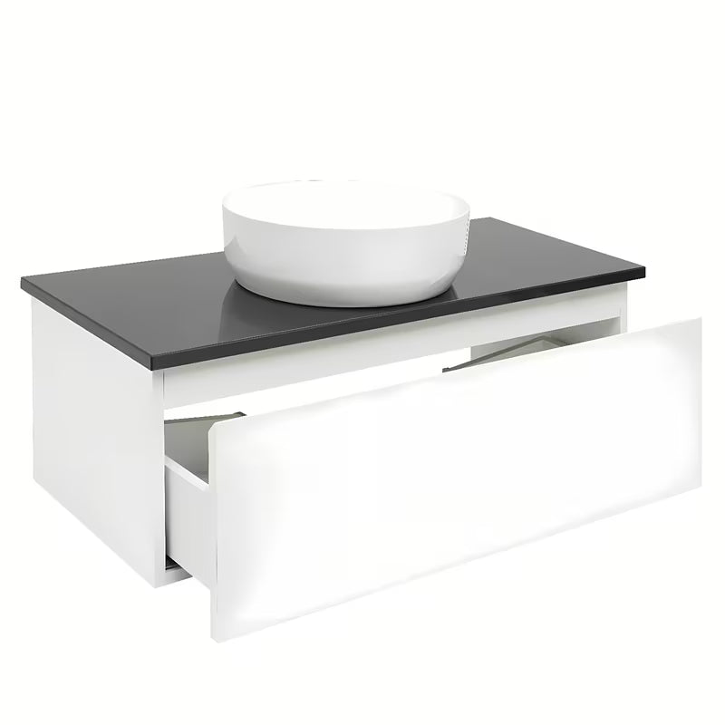 Viseča kopalniška omarica SAT B-Way 1 s pokrivno ploščo u bijeloj boji, 99x45x30 cm