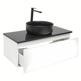 Viseča kopalniška omarica SAT B-Way 1 u sjajnoj bijeloj boji s pokrivno ploščo 99x45x30 cm