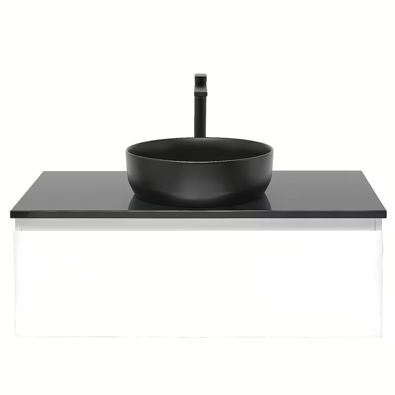 Viseča kopalniška omarica SAT B-Way 1 u sjajnoj bijeloj boji s pokrivno ploščo 99x45x30 cm