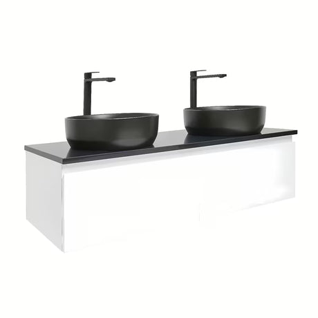 Viseča kopalniška omarica SAT B-Way 1 s pokrivno ploščo u bijeloj boji sa sjajnom završnom obradom