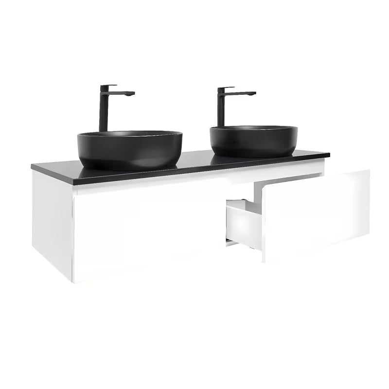 Viseča kopalniška omarica SAT B-Way 1 s pokrivno ploščo u bijeloj boji sa sjajnom završnom obradom