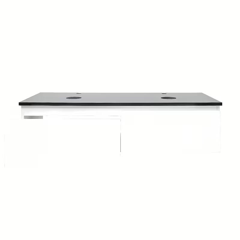 Viseča kopalniška omarica SAT B-Way 1 u sjajnoj bijeloj boji s granitnom pokrovnom pločom