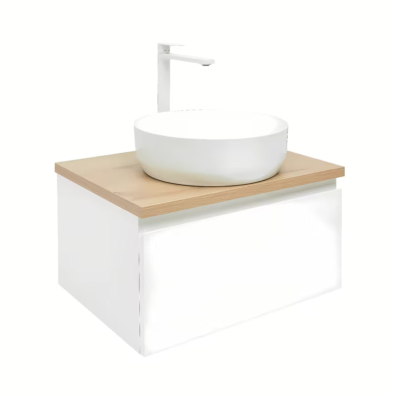 Viseča kopalniška omarica SAT B-Way 1 u bijeloj boji sa sjajnom završnom obradom, 59x45x30 cm.