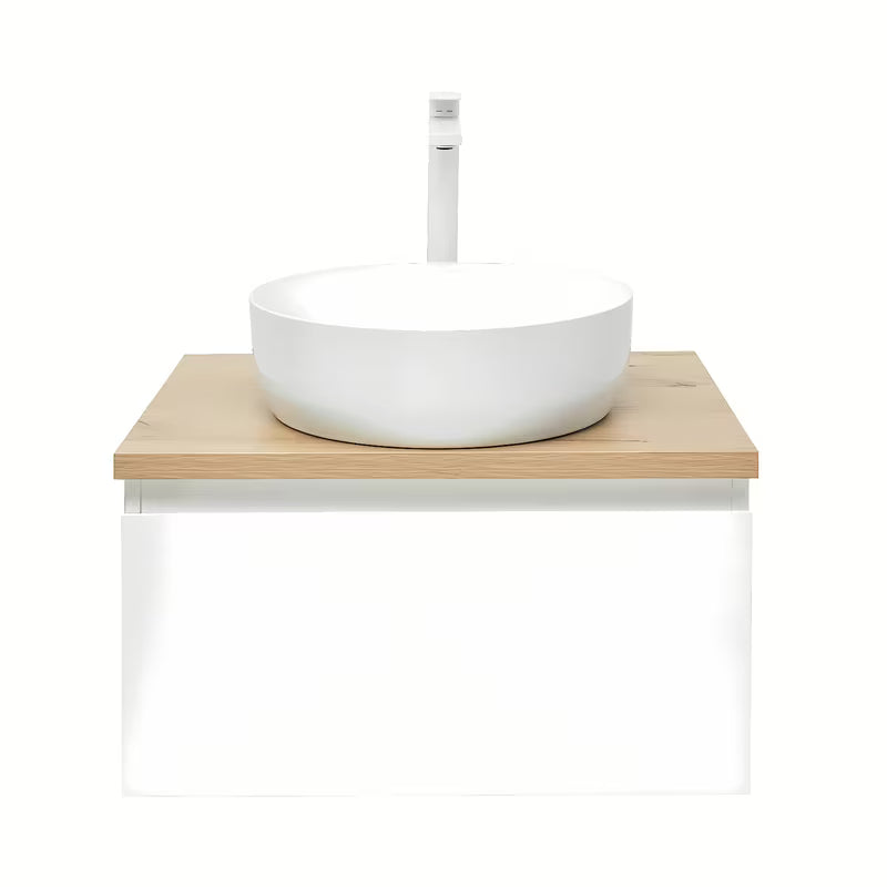 Viseča kopalniška omarica SAT B-Way 1 u bijeloj boji sa sjajnom završnom obradom, 59x45x30 cm.