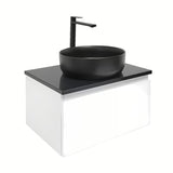 Viseča kopalniška omarica SAT B-Way 1 u bijelom sjaju s pokrivno ploščo