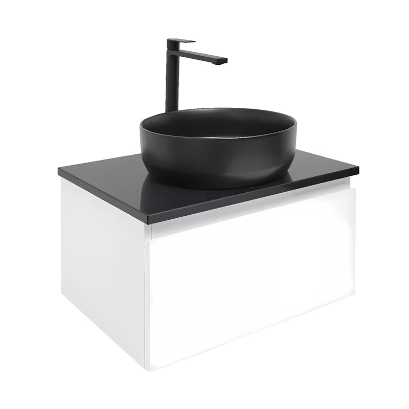 Viseča kopalniška omarica SAT B-Way 1 u bijelom sjaju s pokrivno ploščo