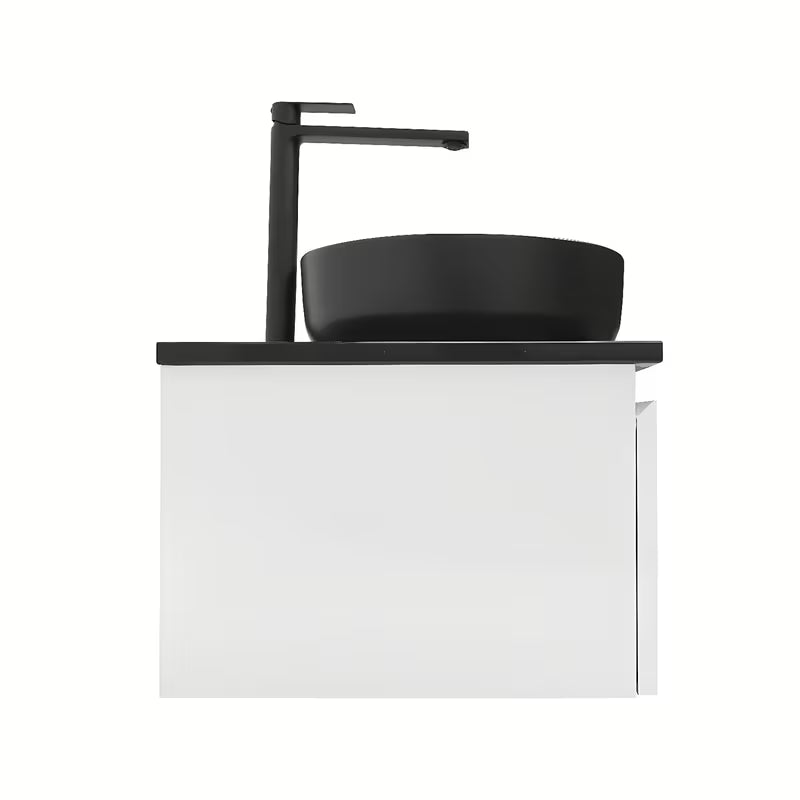 Viseča kopalniška omarica SAT B-Way 1 u bijelom sjaju s pokrivno ploščo