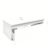 Viseča kopalniška omarica SAT B-Way 1 s keramičkim umivaonikom u bijeloj boji sa sjajnom završnom obradom